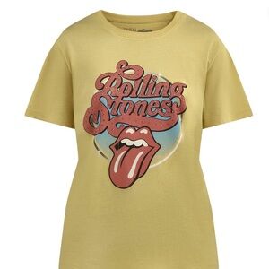 Rolling Stones Vintage Yellow Graphic Tee